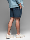 Ombre Clothing Pánske bavlnené teplákové šortky BASIC modré Ombre Oblečenie