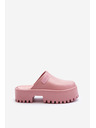 BIG STAR SHOES Dámske šľapky s masívnou podrážkou Big Star ružové