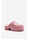 BIG STAR SHOES Dámske šľapky s masívnou podrážkou Big Star ružové