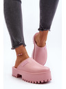 BIG STAR SHOES Dámske šľapky s masívnou podrážkou Big Star ružové