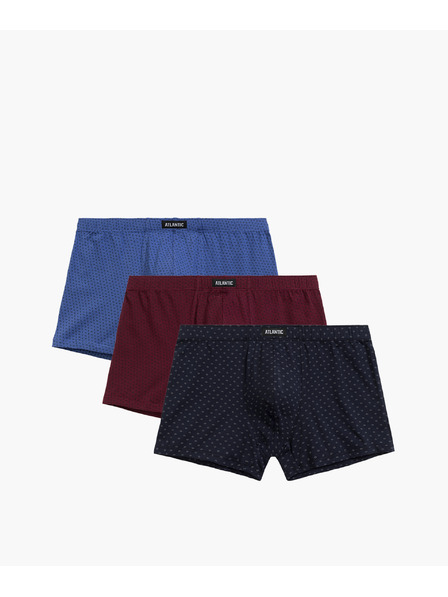 Atlantic Pánske boxerky ATLANTIC 3Pack - viacfarebné