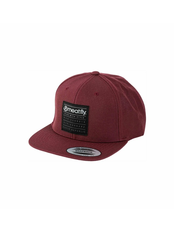 Meatfly Meatfly šiltovka Hornet Snapback Coordinates Maroon | Červená | Veľkosť
