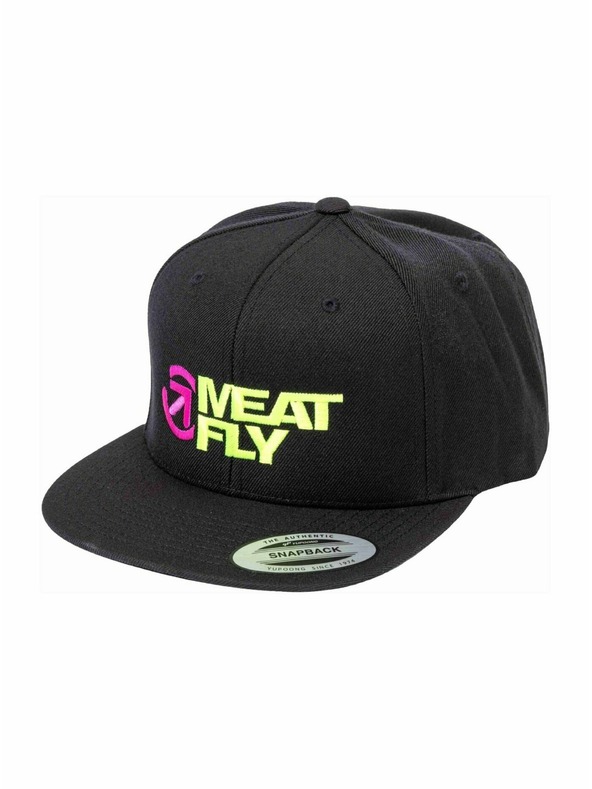 Meatfly Meatfly šiltovka Ness Snapback Lime / Black | Čierna | Veľkosť