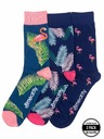 Meatfly Meatfly ponožky Lexy Triple Pack Flamingo | Multifarebná | Veľkosť