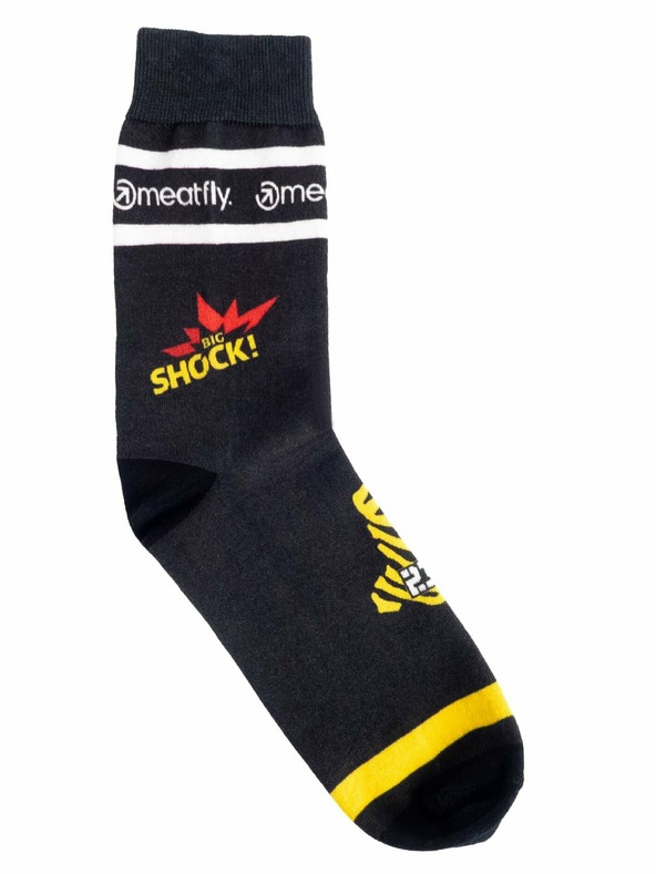 Meatfly Meatfly ponožky Big Shock Dakar Black | Čierna | Veľkosť