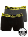Meatfly Meatfly pánske boxerky Balboa Boxershorts Double Pack Grey Heather/Black | Čierna | Veľkosť