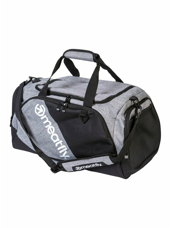 Meatfly Meatfly cestovná taška Rocky Black/Grey | Čierna | Objem 30 L