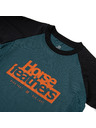 Horsefeathers Detský cyklistický dres Spike petrolejový HORSEFEATHERS