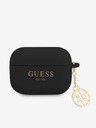 Guess Guess 4G Charm silikónové puzdro pre AirPods Pro čierne