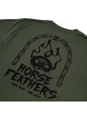 Horsefeathers Pánske funkčné tričko zelené HORSEFEATHERS