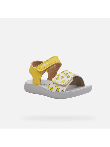 Geox Žlté dievčenské sandále Geox Lightfloppy