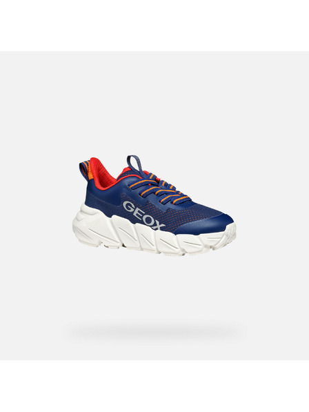 Geox Tmavomodré chlapčenské tenisky Geox Flexyper Fast