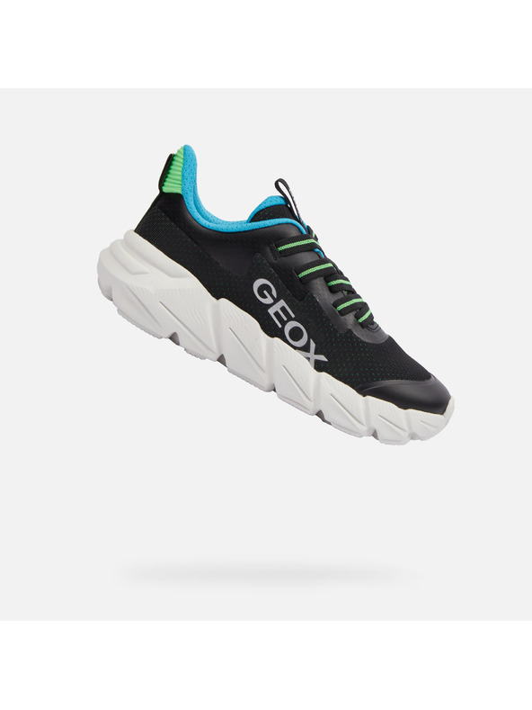 Geox Čierne chlapčenské tenisky Geox Fast