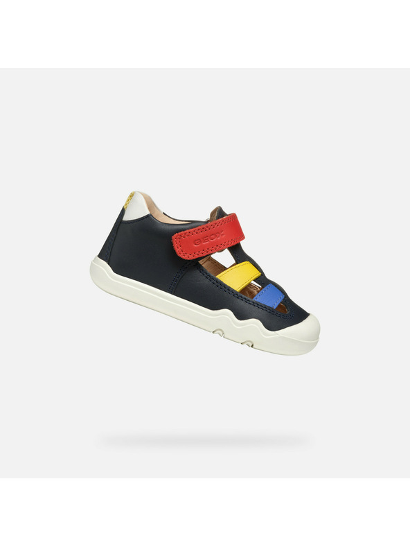 Geox Tmavomodré chlapčenské barefoot tenisky Geox Steppieup