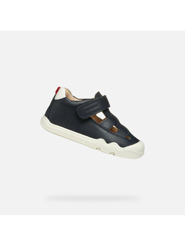 Geox Tmavomodré chlapčenské barefoot tenisky Geox Steppieup