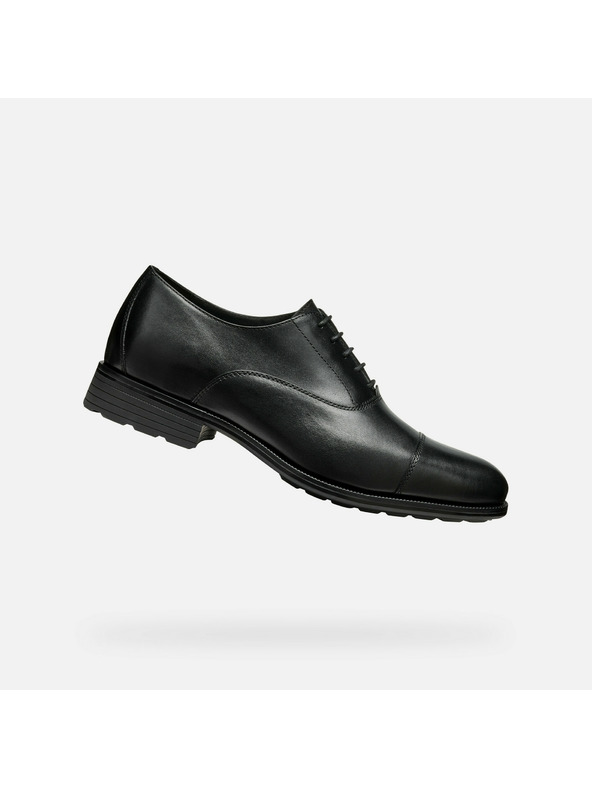 Geox Čierna pánska obuv Geox Walk Pleasure F
