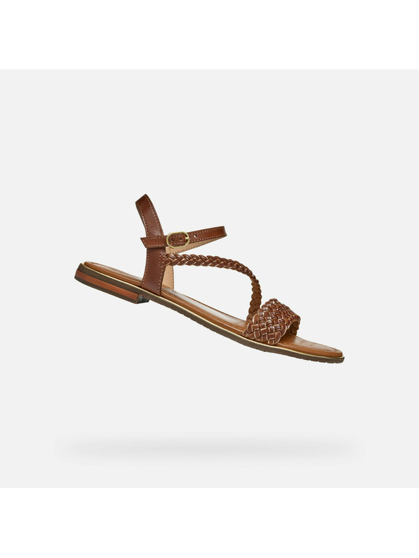 Geox Svetlohnedé dámske sandále Geox Sozy Plus