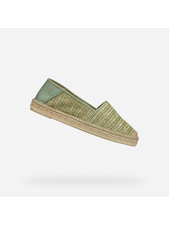 Geox Svetlozelené dámske espadrilky Geox Lampedusa