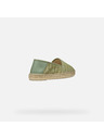 Geox Svetlozelené dámske espadrilky Geox Lampedusa