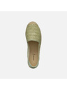Geox Svetlozelené dámske espadrilky Geox Lampedusa