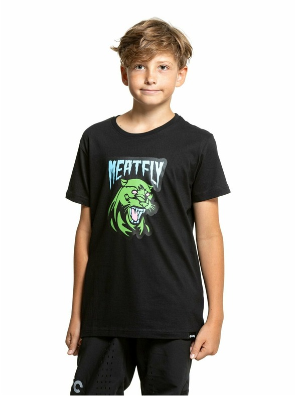 Meatfly Meatfly detské tričko Panther Black | Čierna | Veľkosť 158 | 100% bavlna