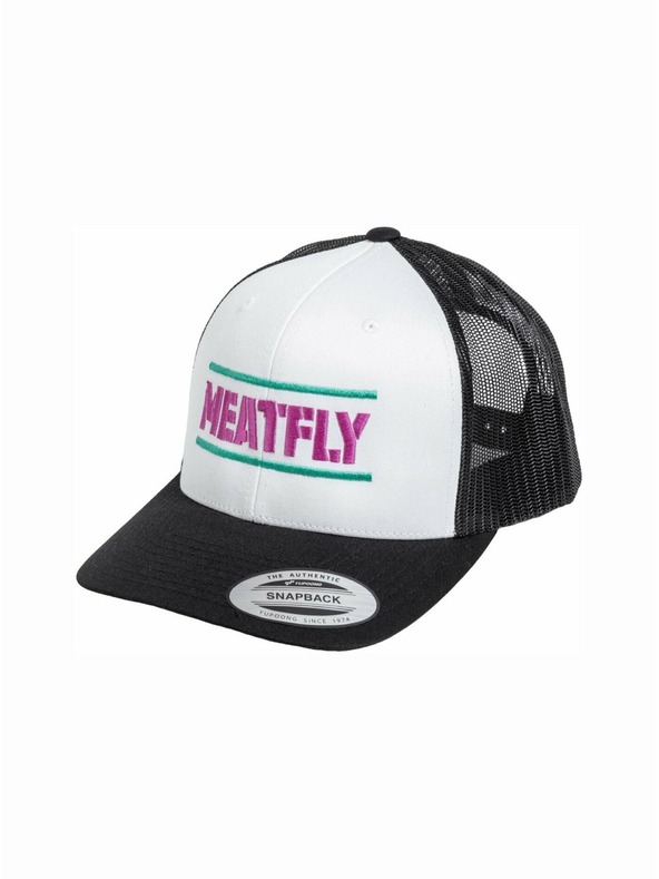 Meatfly Meatfly šiltovka Docker Trucker Biela / Purpurová | Biela | Veľkosť