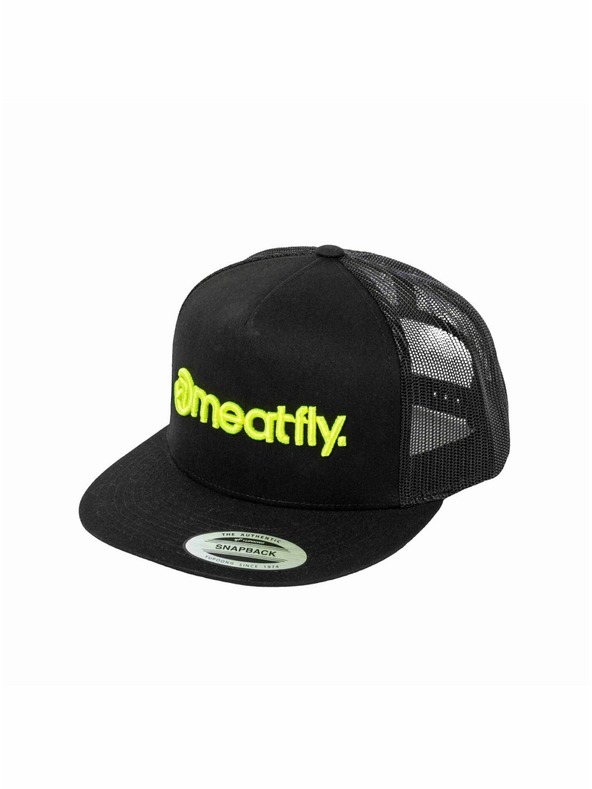 Meatfly Meatfly šiltovka Mateo Trucker Snapback Limetková / Čierna | Čierna | Veľkosť
