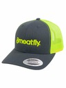 Meatfly Meatfly šiltovka MF Logo Trucker Uhľovo sivá/Neónovo zelená