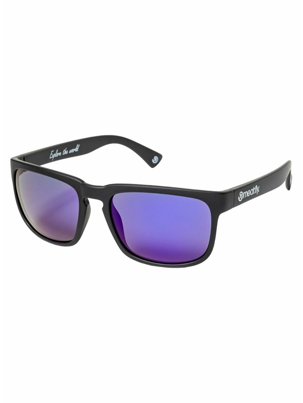 Meatfly Meatfly polarizačné slnečné okuliare Gammy Black Matt/Purple | Čierna | Veľkosť