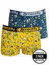 Meatfly Meatfly pánske boxerky Balboa Boxershorts Double Pack Jamm | Žltá | Veľkosť