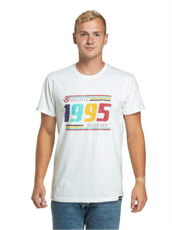 Meatfly Meatfly pánske tričko 1995 White | Biela | Veľkosť