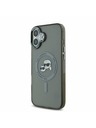 Karl Lagerfeld Karl Lagerfeld IML K&CH Heads Metal Frame MagSafe Zadný Kryt pre iPhone 16 Black