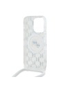 Karl Lagerfeld Karl Lagerfeld IML Monogram Crossbody K&CH Heads MagSafe Zadný Kryt pre iPhone 15 Pro Max Transparent