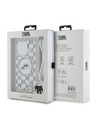 Karl Lagerfeld Karl Lagerfeld IML Monogram Crossbody K&CH Heads MagSafe Zadný Kryt pre iPhone 15 Pro Max Transparent