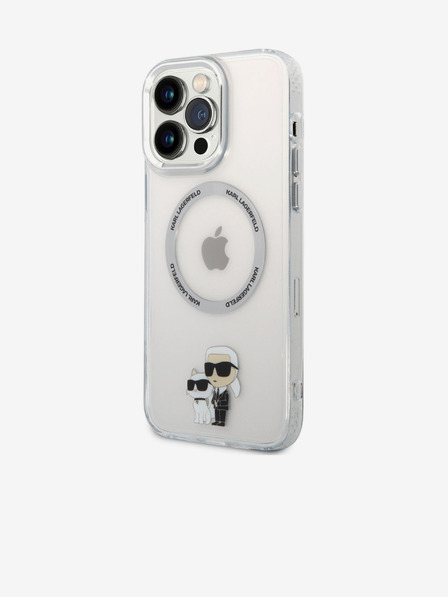 Karl Lagerfeld IML Karl and Choupette NFT MagSafe Zadný kryt pre iPhone 13 Pro Max Priehľadný Karl Lagerfeld