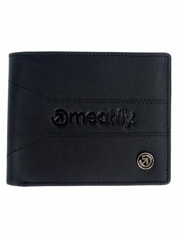 Meatfly Meatfly kožená peňaženka Zac Premium Black | Čierna | Veľkosť
