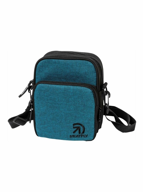 Meatfly Meatfly pánska kabelka Hardy Petrol Heather | Modrá | Objem 1,5 L