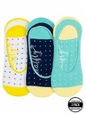 Meatfly Meatfly ponožky Low Socks Triple Pack Yellow Dots | Žltá | Veľkosť