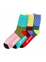 Meatfly Meatfly dámske ponožky Stripes Dot Gift Pack | Viacfarebná | Veľkosť