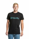 Meatfly Meatfly pánske tričko Striped Logo Black | Čierna | Veľkosť S | 100% bavlna