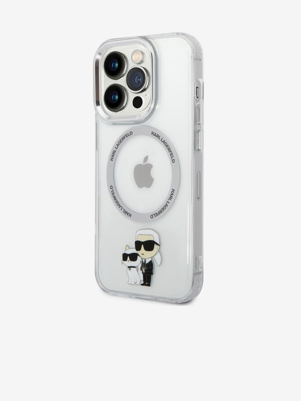 Karl Lagerfeld Karl Lagerfeld IML Karl and Choupette NFT MagSafe Zadný Kryt pre iPhone 14 Pro Max Transparent