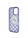 Karl Lagerfeld Karl Lagerfeld IML Monogram K&CH Heads MagSafe Zadný Kryt pre iPhone 16 Pro Purple