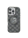 Karl Lagerfeld Karl Lagerfeld IML Monogram K&CH Hlavy MagSafe Zadný kryt pre iPhone 16 Pro Max Čierny