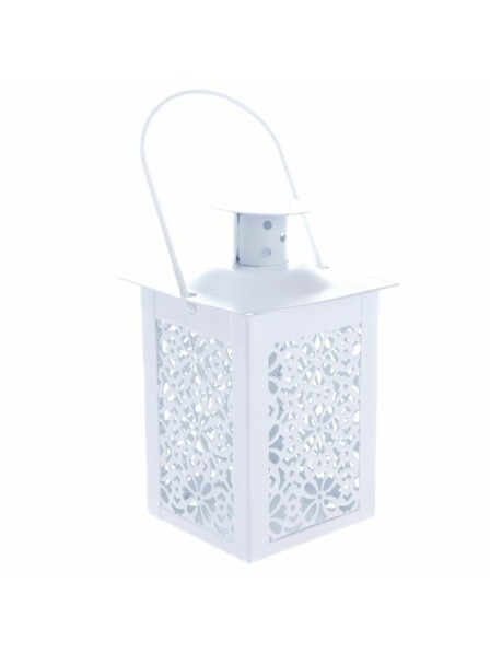 Casa de Engel Kovový lampáš, biely, 0/48