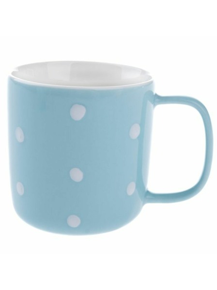 Casa de Engel Porcelánový hrnček, modrý s bodkami, 370ml, 6/36