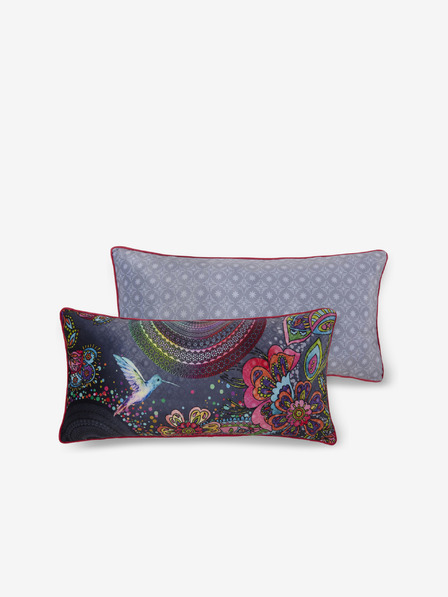 Hip Bedding 60 x 30 cm - Sivý vzorovaný obojstranný zamatový vankúš Hip Bedding Iniga