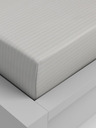 Kvalitex Bavlnené napínacie prestieradlo 120x200cm béžový prúžok Kvalitex