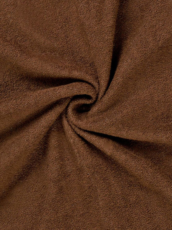 Kvalitex Dvojité froté prestieradlo 180x200cm tmavohnedé Kvalitex