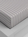 Kvalitex Bavlnené napínacie prestieradlo 120x200cm fialový pruh Kvalitex
