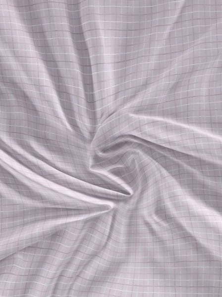 Kvalitex Saténové prestieradlo Luxury Collection 120x200cm Káro fialová Kvalitex